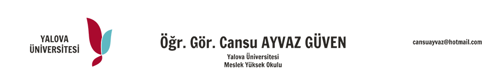 Öğr. Gör. Cansu AYVAZ GÜVEN